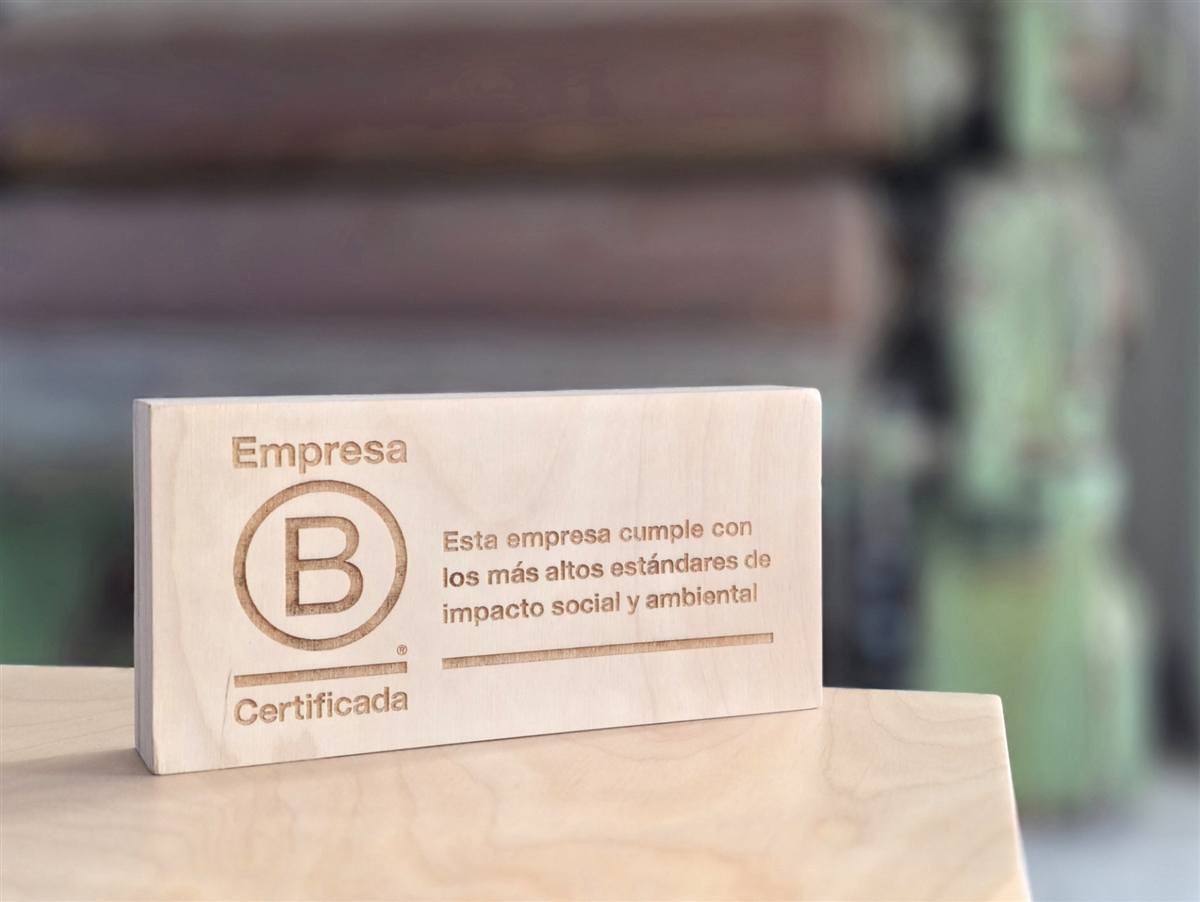 Placa de certificación B Corp